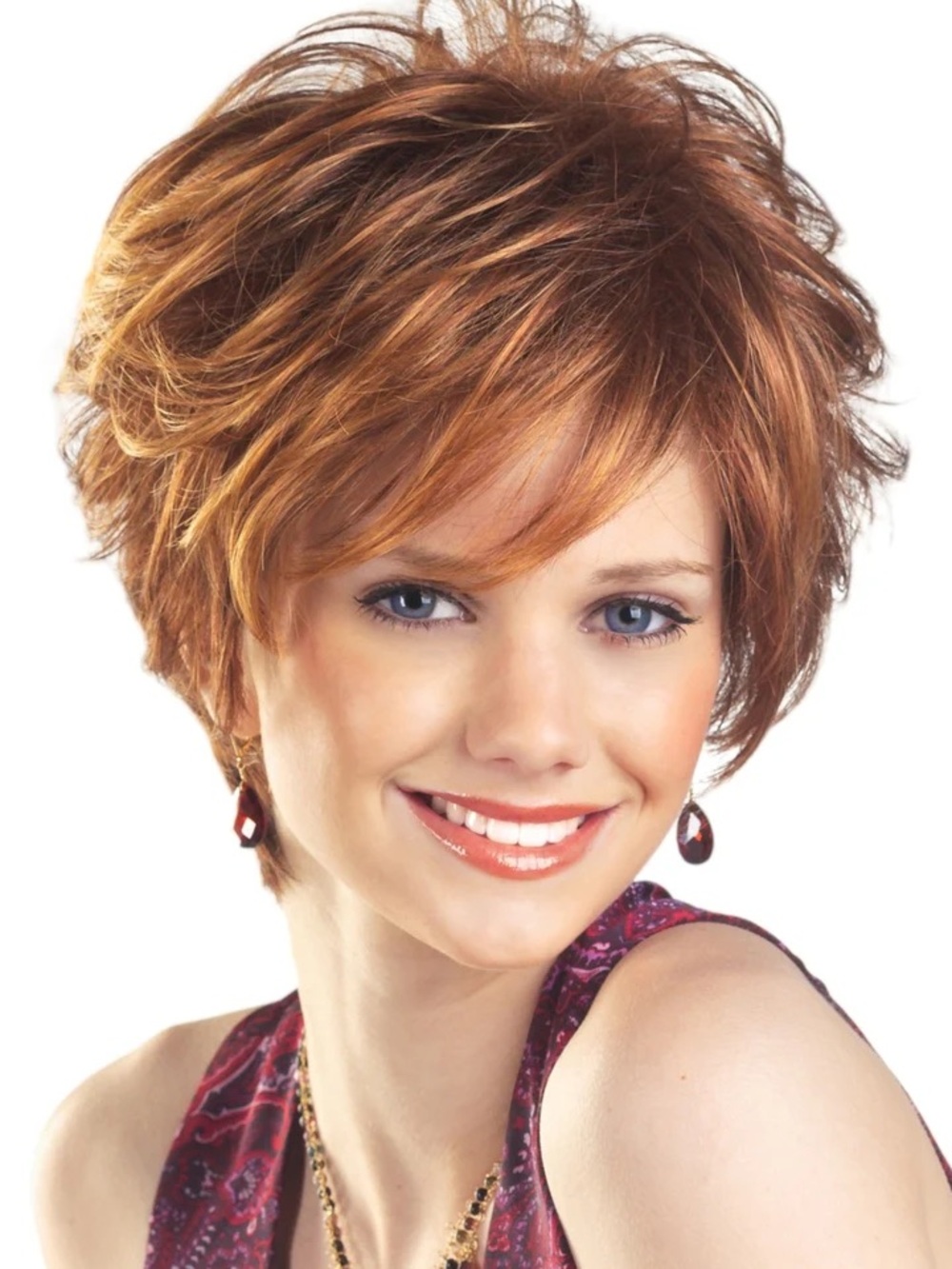 Aubrey Short Layered Women's Wig in Auburn Blend by Tony of Beverly Hills